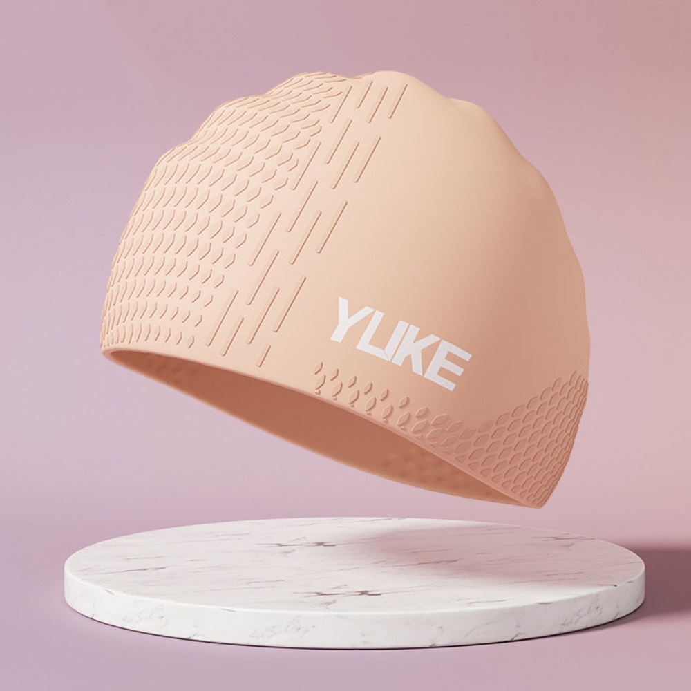 Swim Hat Silicone - Bonnet de bain de couleur unie,